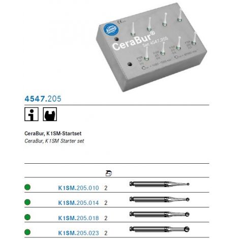 KOMET CeraBur Starter-Set 4547.205