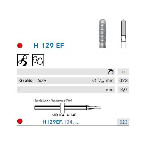 KOMET Hartmetall Fräser H129EF.104.023