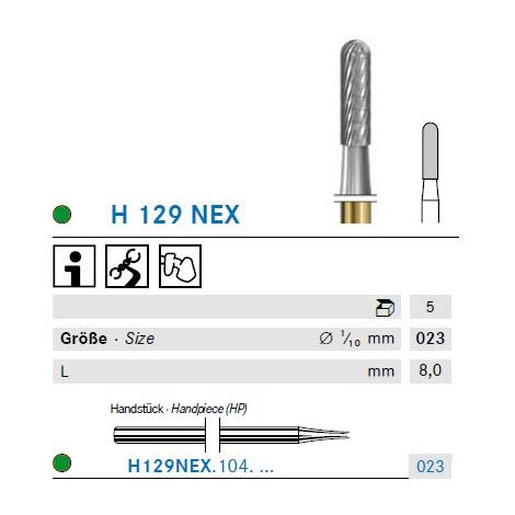KOMET Hartmetall Fräser H129NEX.104.023