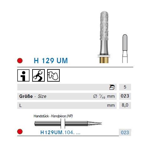 KOMET Hartmetall Fräser H129UM.104.023