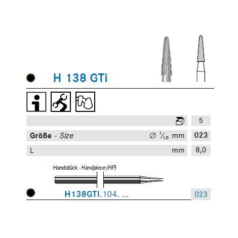 KOMET Hartmetall Fräser H138GTi.104.023