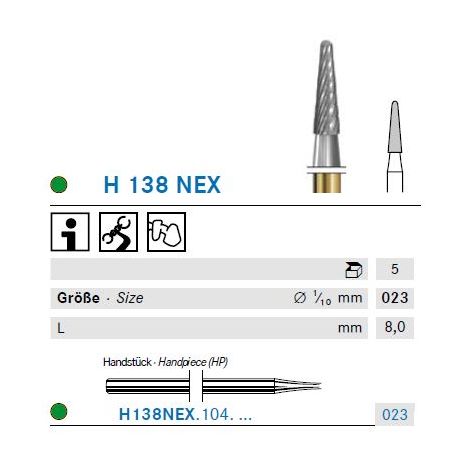 KOMET Hartmetall Fräser H138NEX.104.023